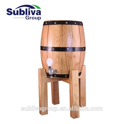 Wooden Stand-up Beer Barrel  Dispenser 3.0L