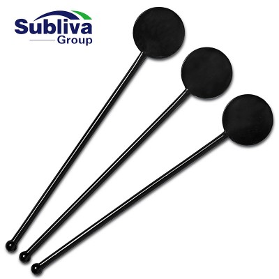 Biodegradable PLA Disc Stirrer 7 Inch - Black