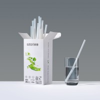 compostable & Biodegradable white PLA drinking straw with factory price