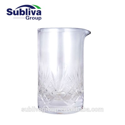 Heavy Duty Flower Mixing Glass  With Lip 650ml