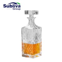 Royal Crystal Square Spirit  Decanter 880ml