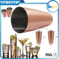 wholesale stainless steel customized copper large boston cocktail shaker