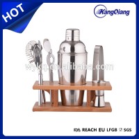 8PCS Wooden Stander Cocktail Shaker Set/ Bar Set/ Wine Set/