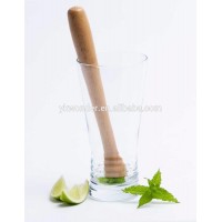 2017New style cocktail muddler Free sample wooden bacardi muddler