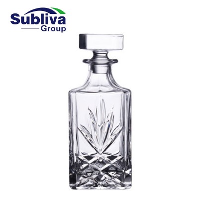 Royal Crystal Square Spirit  Decanter 740ml