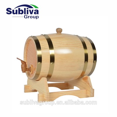 Wooden Horizontal Beer Barrel Dispenser